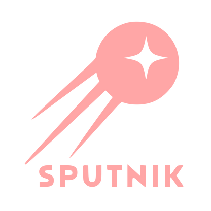 Sputnik Satellite Star Logo #ffa6a6