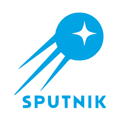 Sputnik Satellite Star Logo #00a3e4