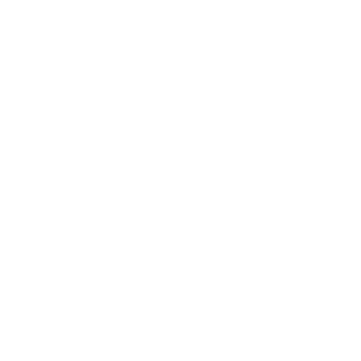 Sputnik Satellite Wings Logo #ffffff