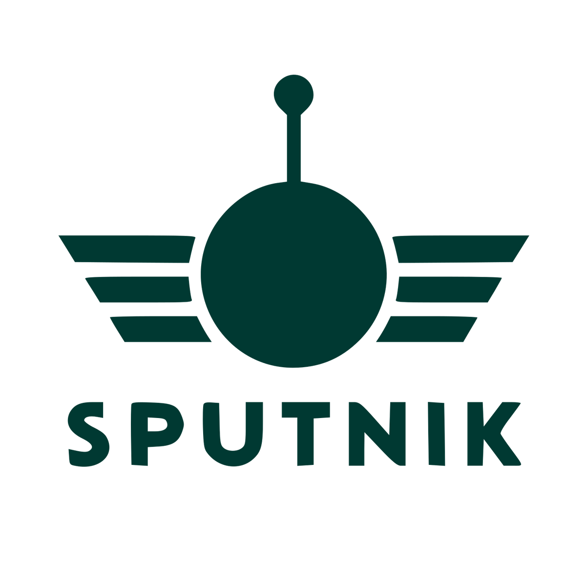 Sputnik Satellite Wings Logo #003932