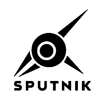 Sputnik Orbit Satellite Logo