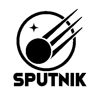 Sputnik Orbit Satellite Logo