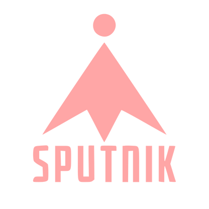Sputnik Satellite Arrow Logo #ffa6a6