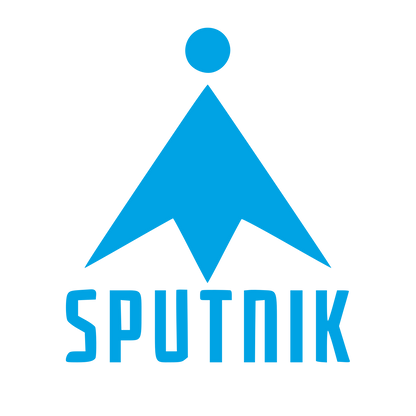 Sputnik Satellite Arrow Logo #00a3e4