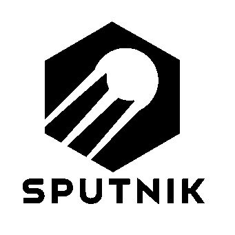 Sputnik Satellite Hexagon Logo