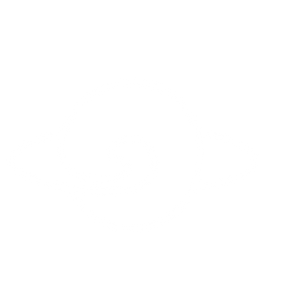 Monoline Saturn Spiral Logo #ffffff