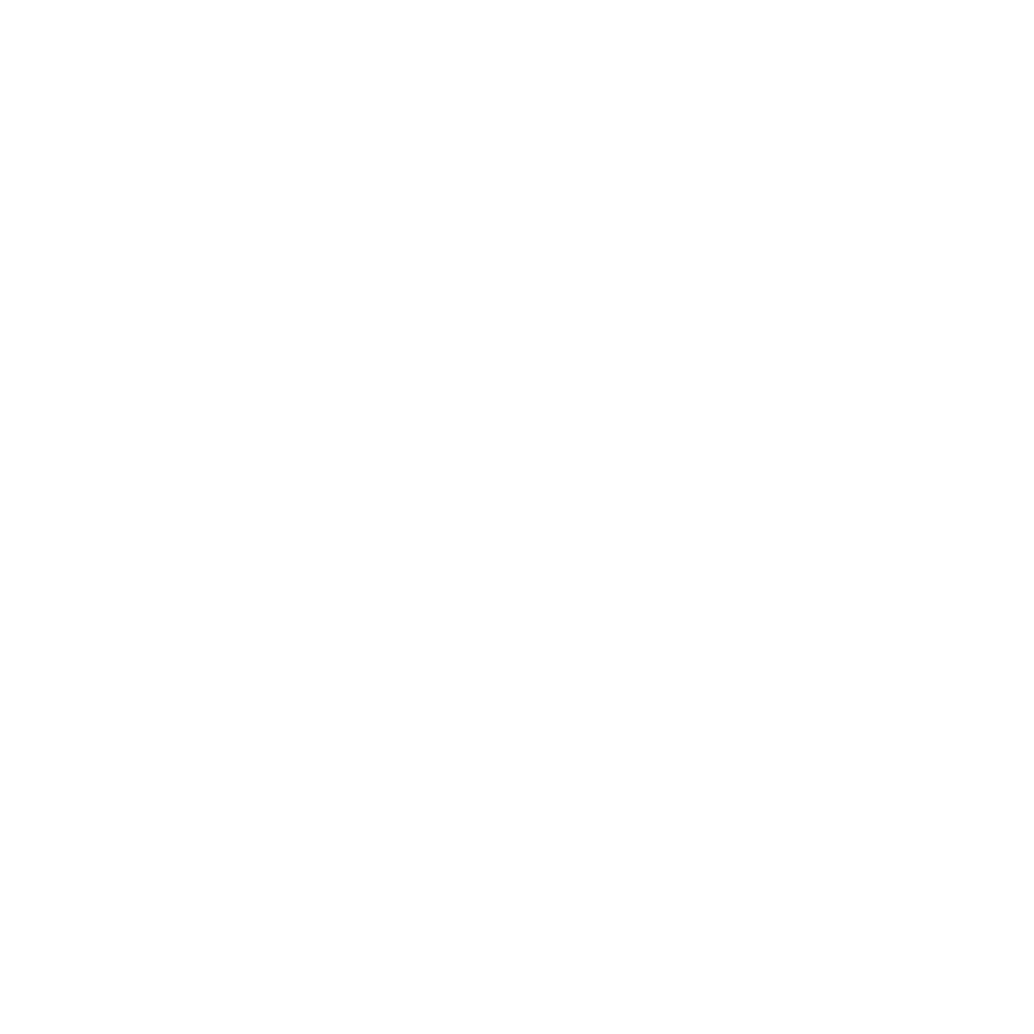 Monoline Saturn Planet Logo #ffffff