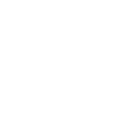 Monoline Saturn Planet Logo #ffffff