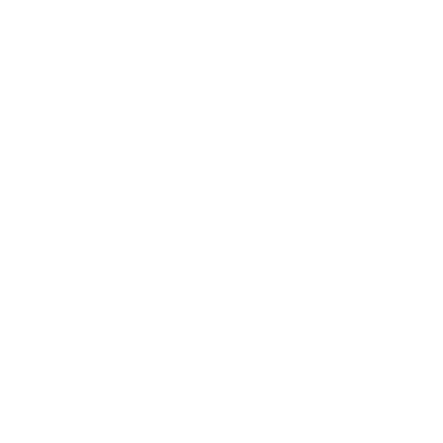 Monoline Saturn Planet Logo #ffffff