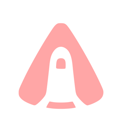 Rocket Capsule Negative Space Logo #ffa6a6