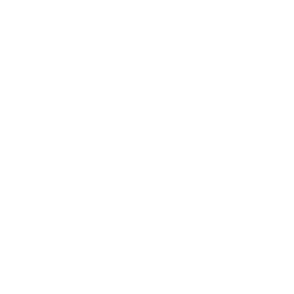 Rocket Capsule Negative Space Logo #ffffff