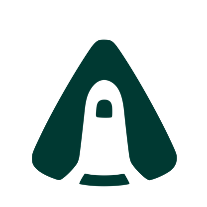 Rocket Capsule Negative Space Logo #003932