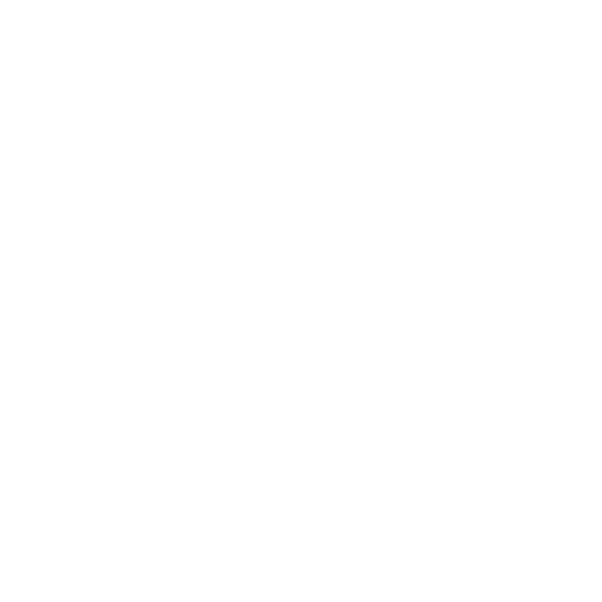 Rocket Launch Hexagon Logo #ffffff