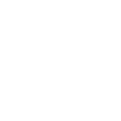 Rocket Shield Negative Space Logo #ffffff