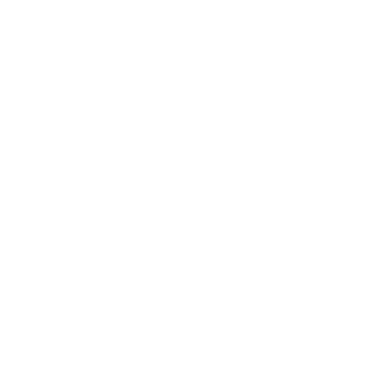 Rocket Shield Negative Space Logo #ffffff