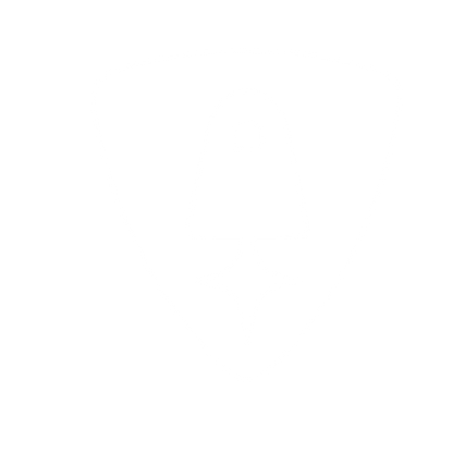 Rocket Shield Negative Space Logo #ffffff