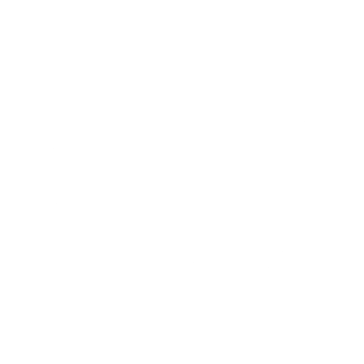 Rocket Launch Negative Space Logo #ffffff