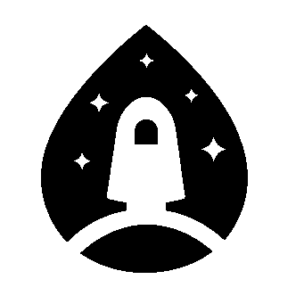 Rocket Launch Droplet Logo
