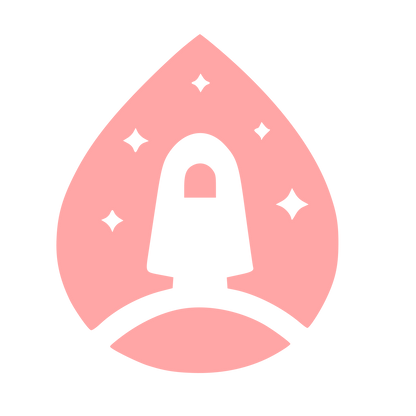 Rocket Launch Droplet Logo #ffa6a6