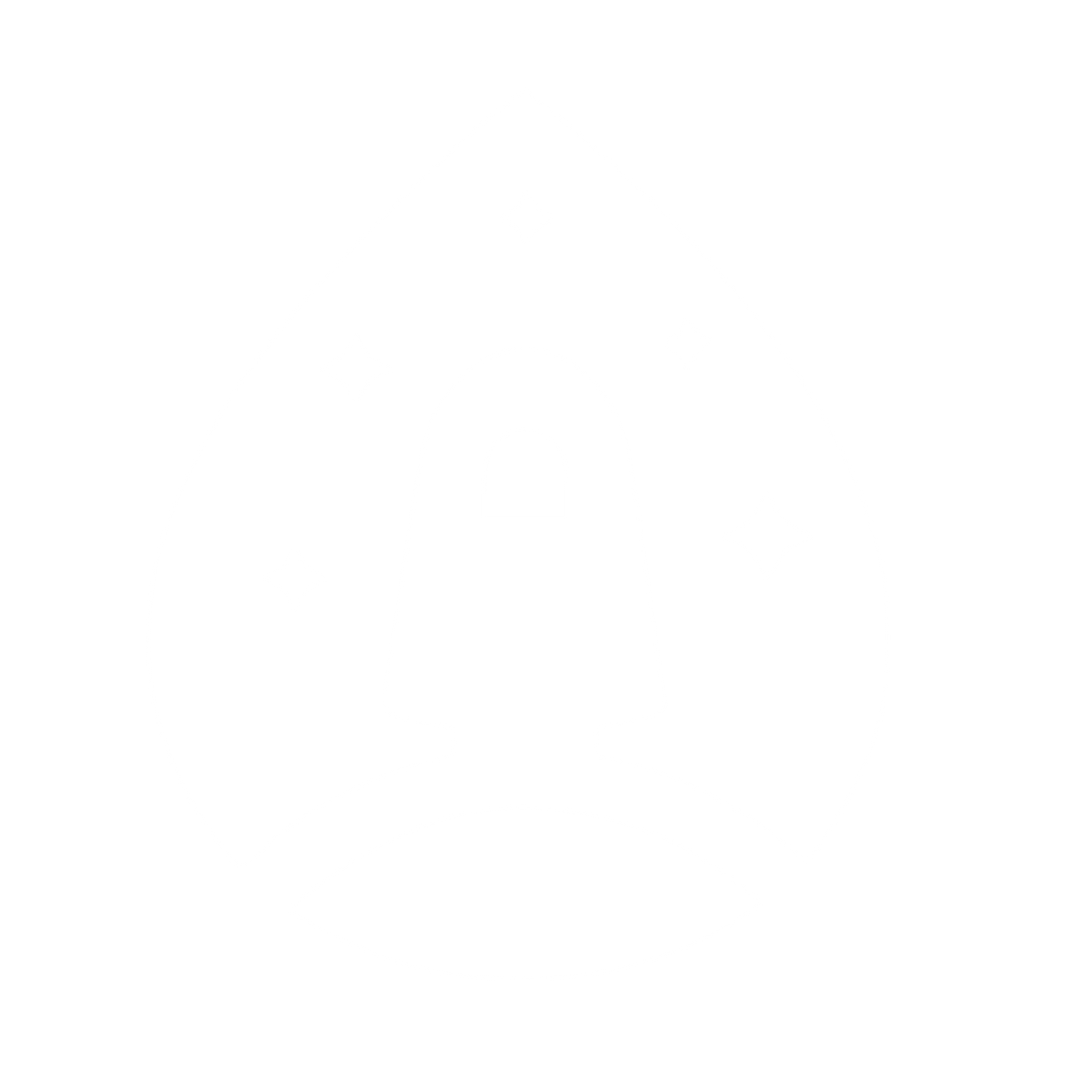 Rocket Launch Droplet Logo #ffffff