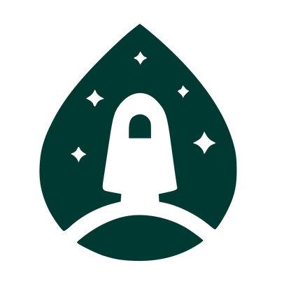 Rocket Launch Droplet Logo #003932