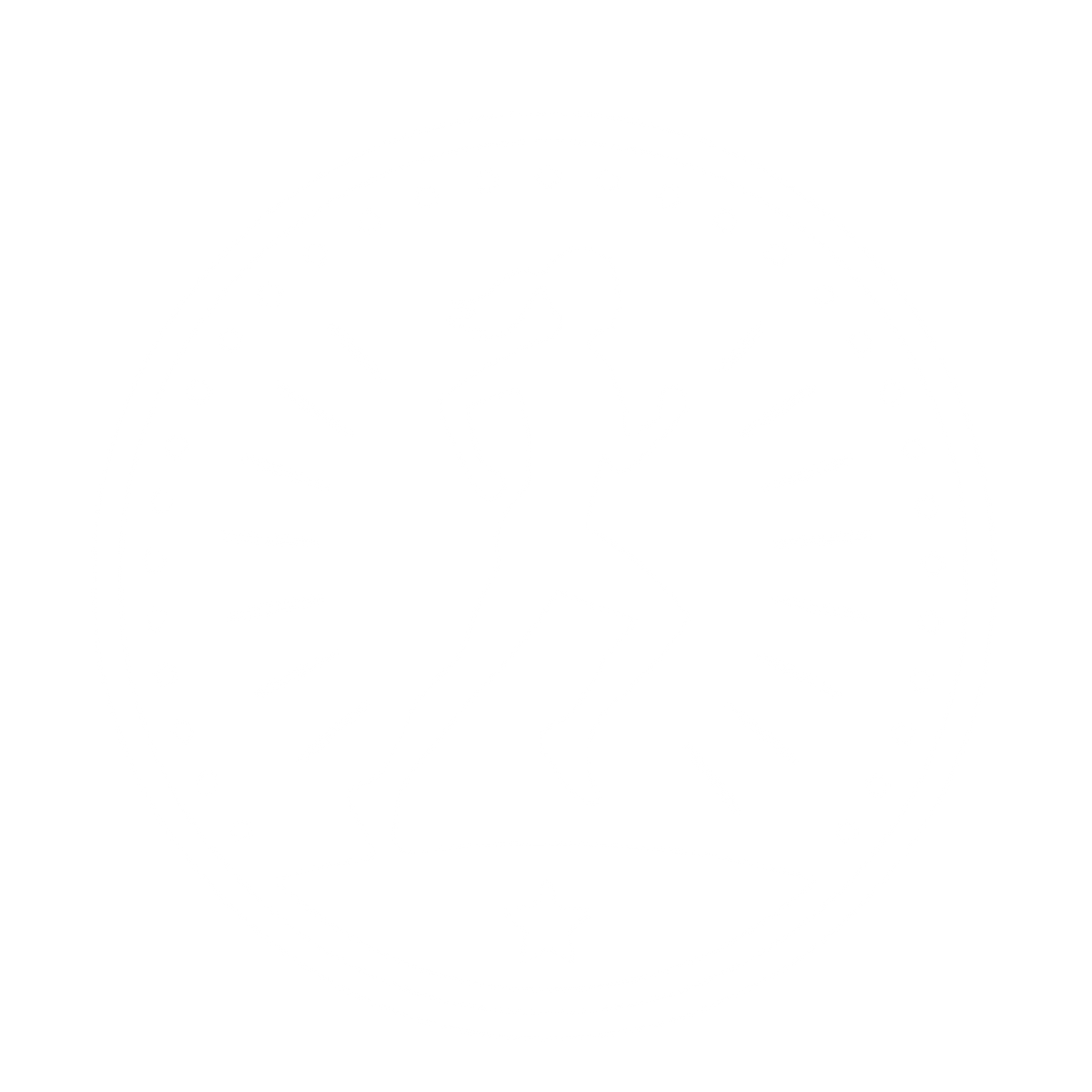 Female Runner Badge Logo #ffffff