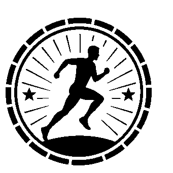 Runner Stamp Badge Logo