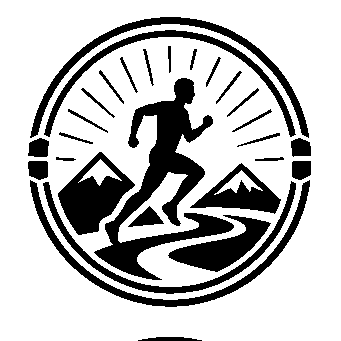 Runner Badge Stamp Logo