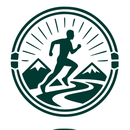 Runner Badge Stamp Logo #003932