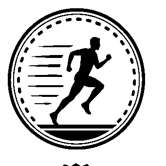 Runner Stamp Badge Logo