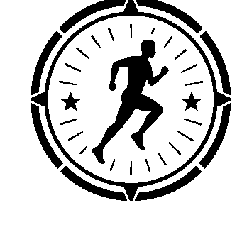 Runner Stamp Badge Logo