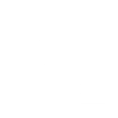 Bauhaus Praying Hands Logo #ffffff