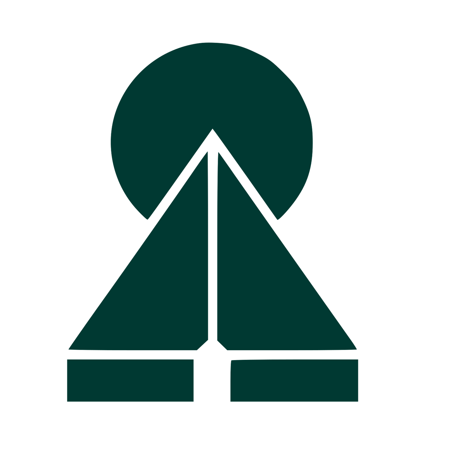 Bauhaus Praying Hands Logo #003932
