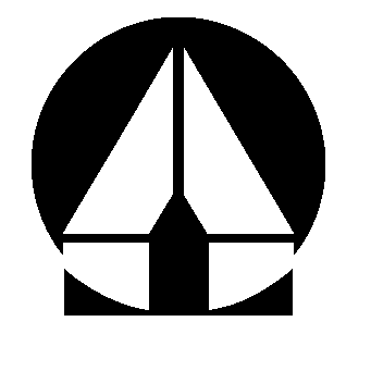 Bauhaus Sailboat Circle Logo