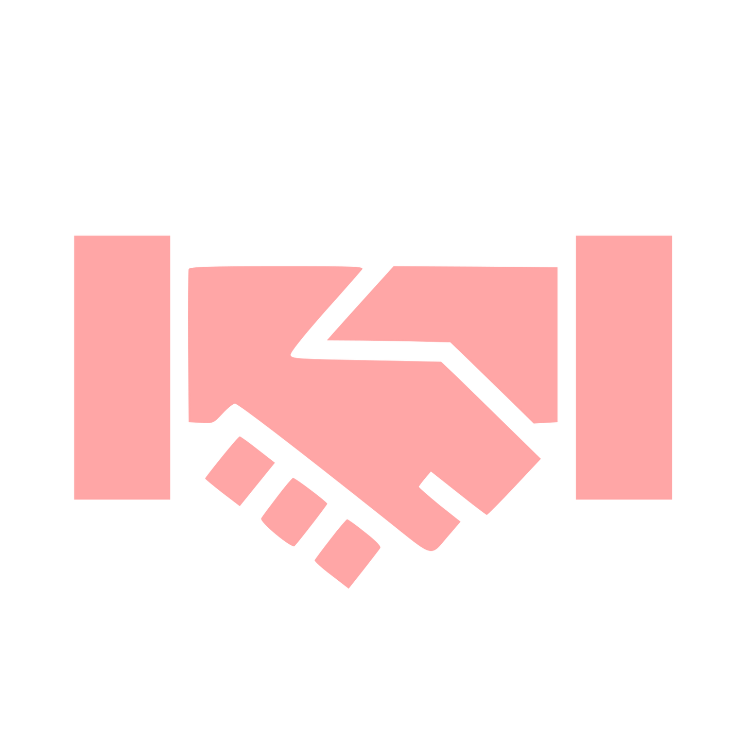 Handshake Deal Logo #ffa6a6
