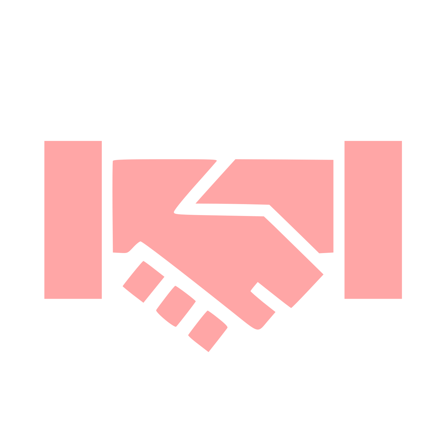 Handshake Deal Logo #ffa6a6
