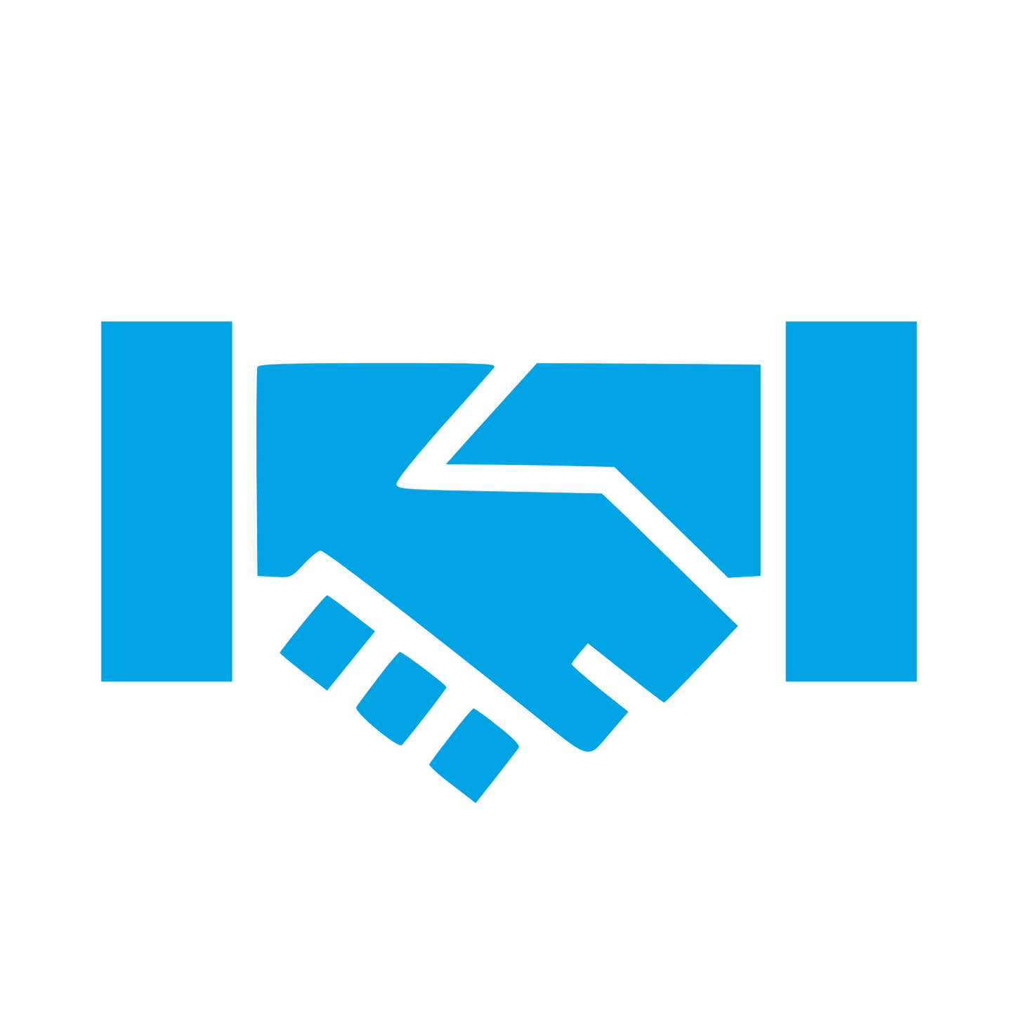 Handshake Deal Logo #00a3e4