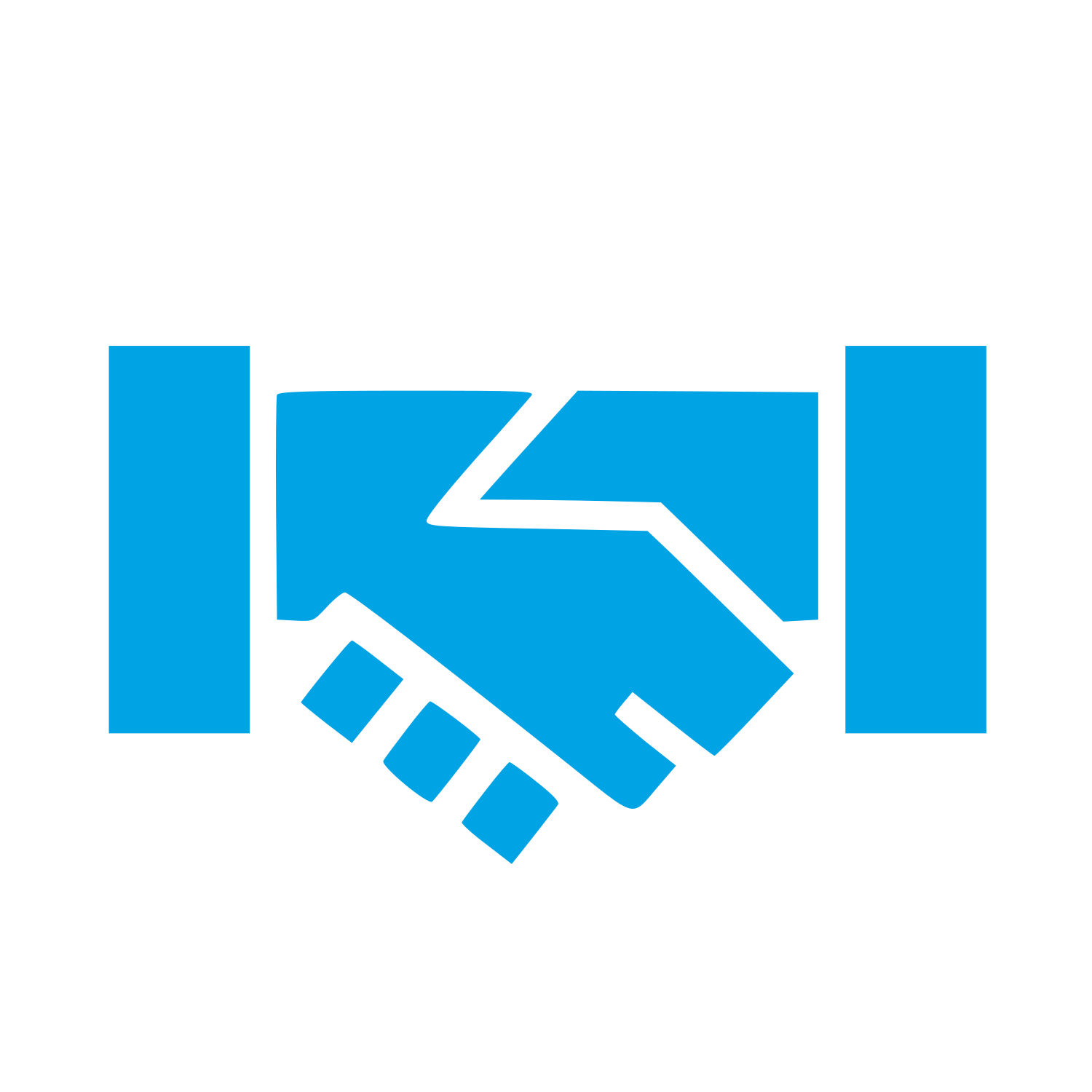 Handshake Deal Logo #00a3e4