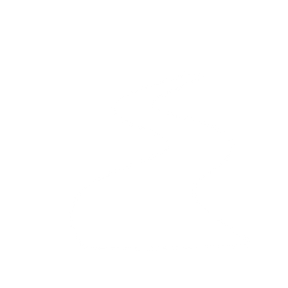 Winding River Path Logo #ffffff