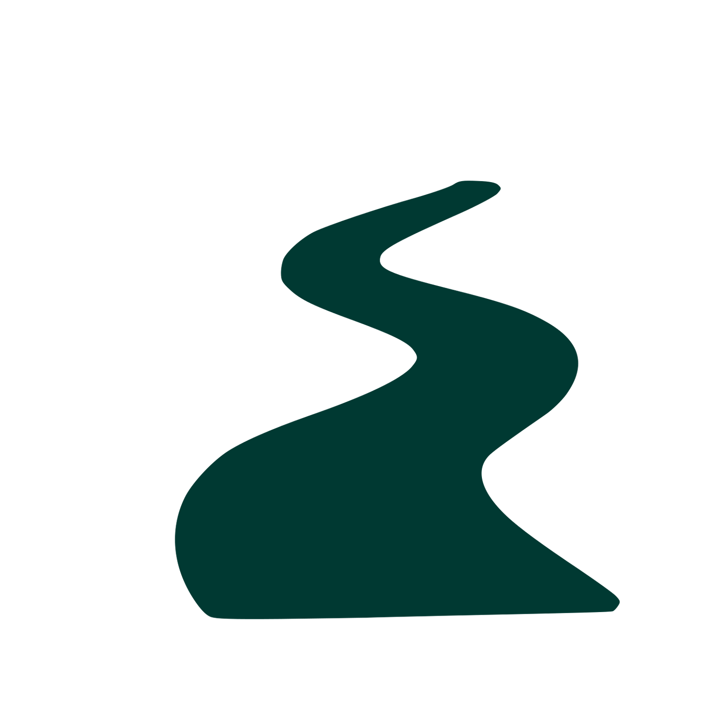 Winding River Path Logo #003932