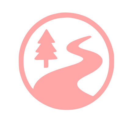 Forest Road Circle Logo #ffa6a6