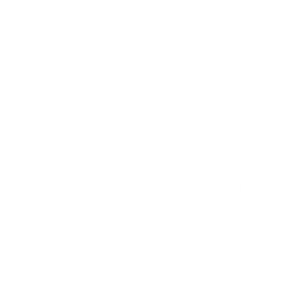 Winding River Path Logo #ffffff