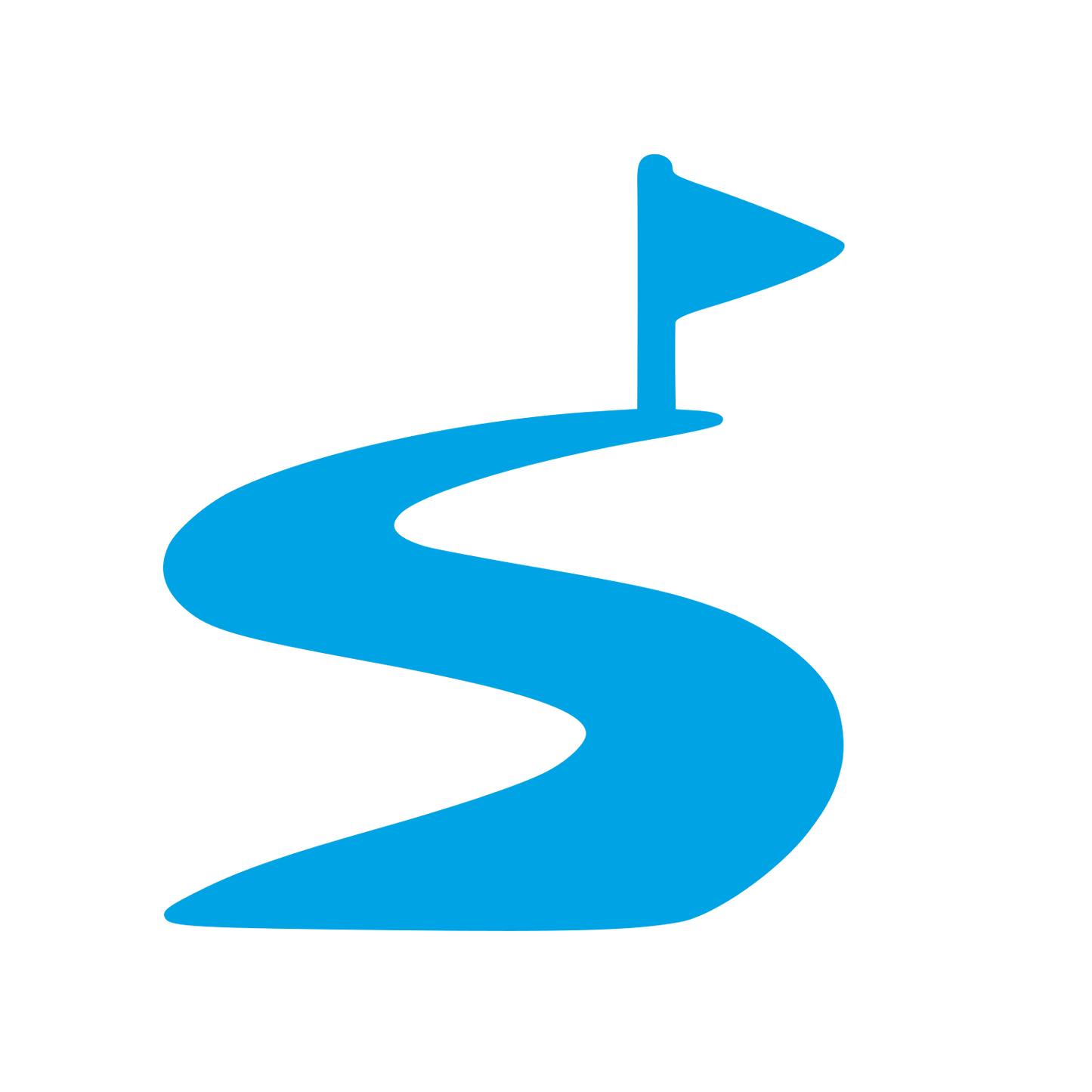 Golf Course Path Logo #00a3e4
