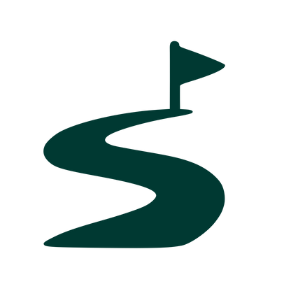 Golf Course Path Logo #003932