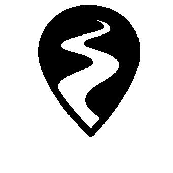 Winding River Map Pin Logo