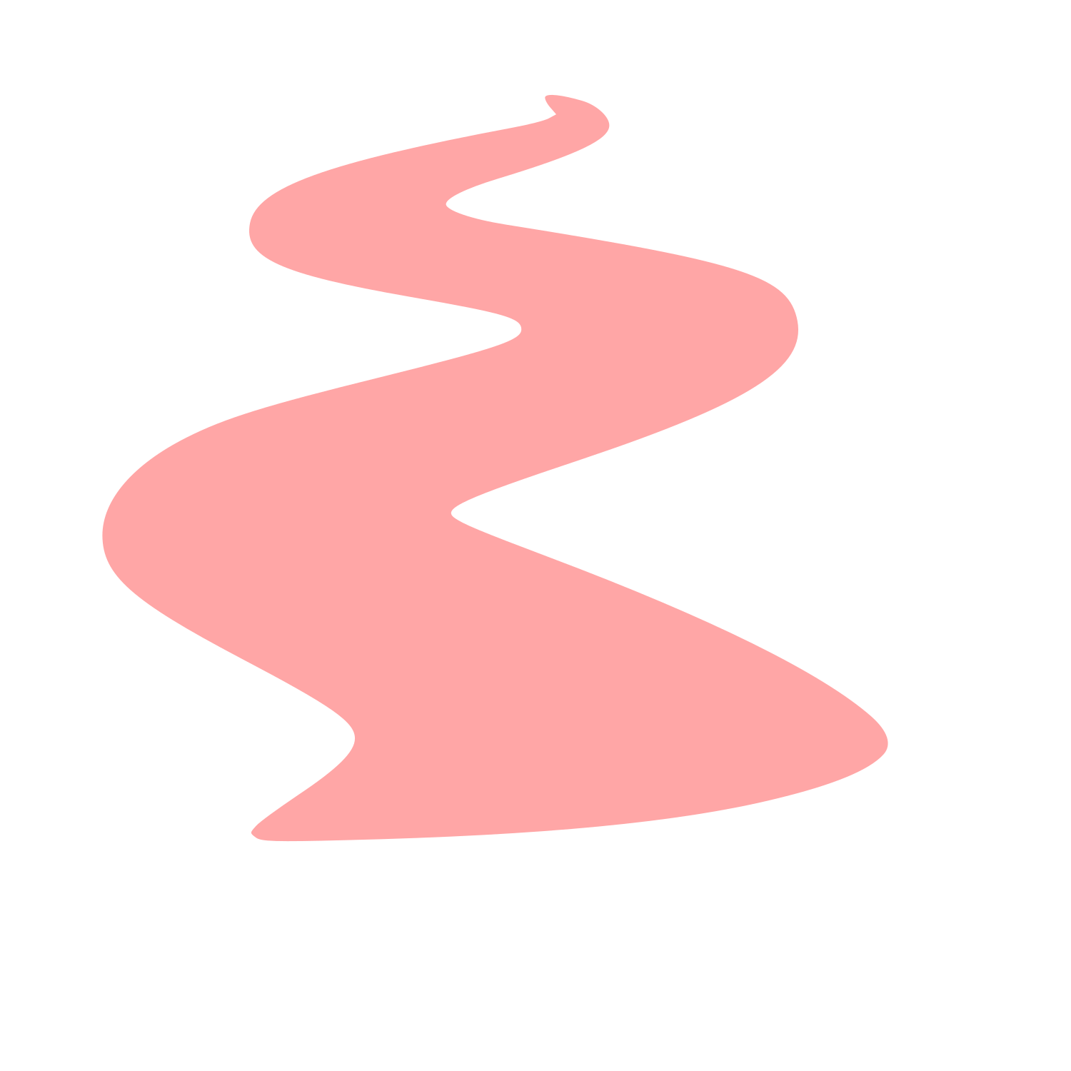 Winding River Path Logo #ffa6a6