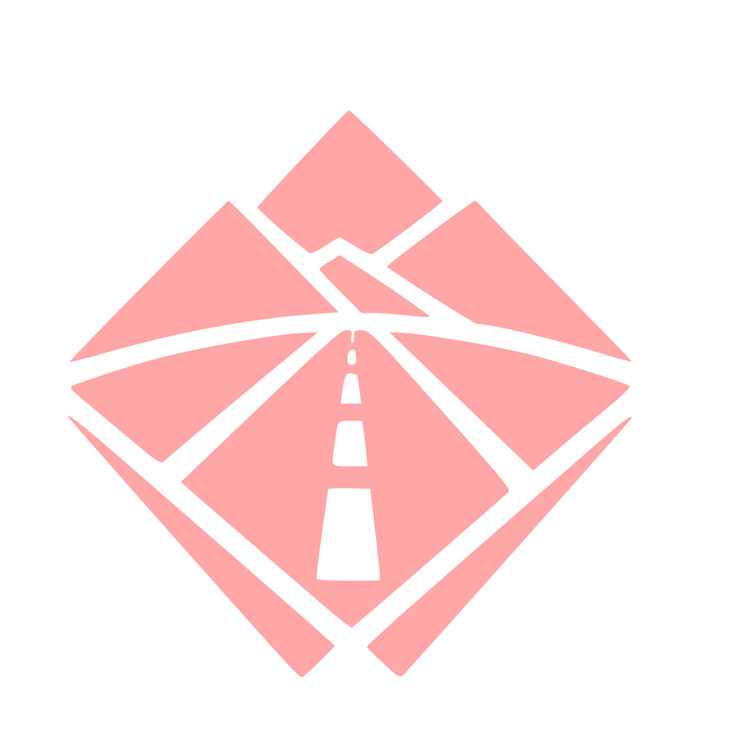 Mountain Road Diamond Logo #ffa6a6
