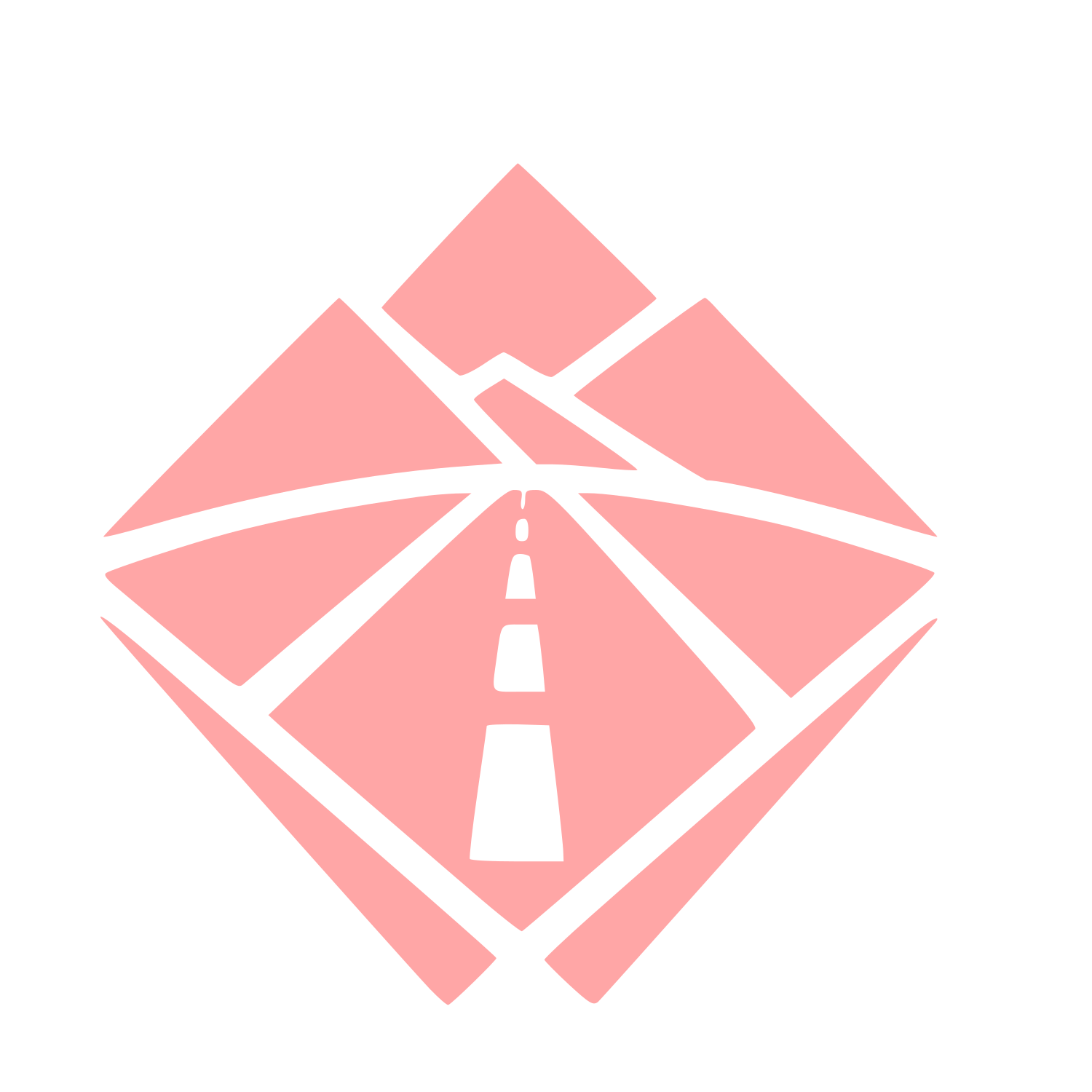 Mountain Road Diamond Logo #ffa6a6