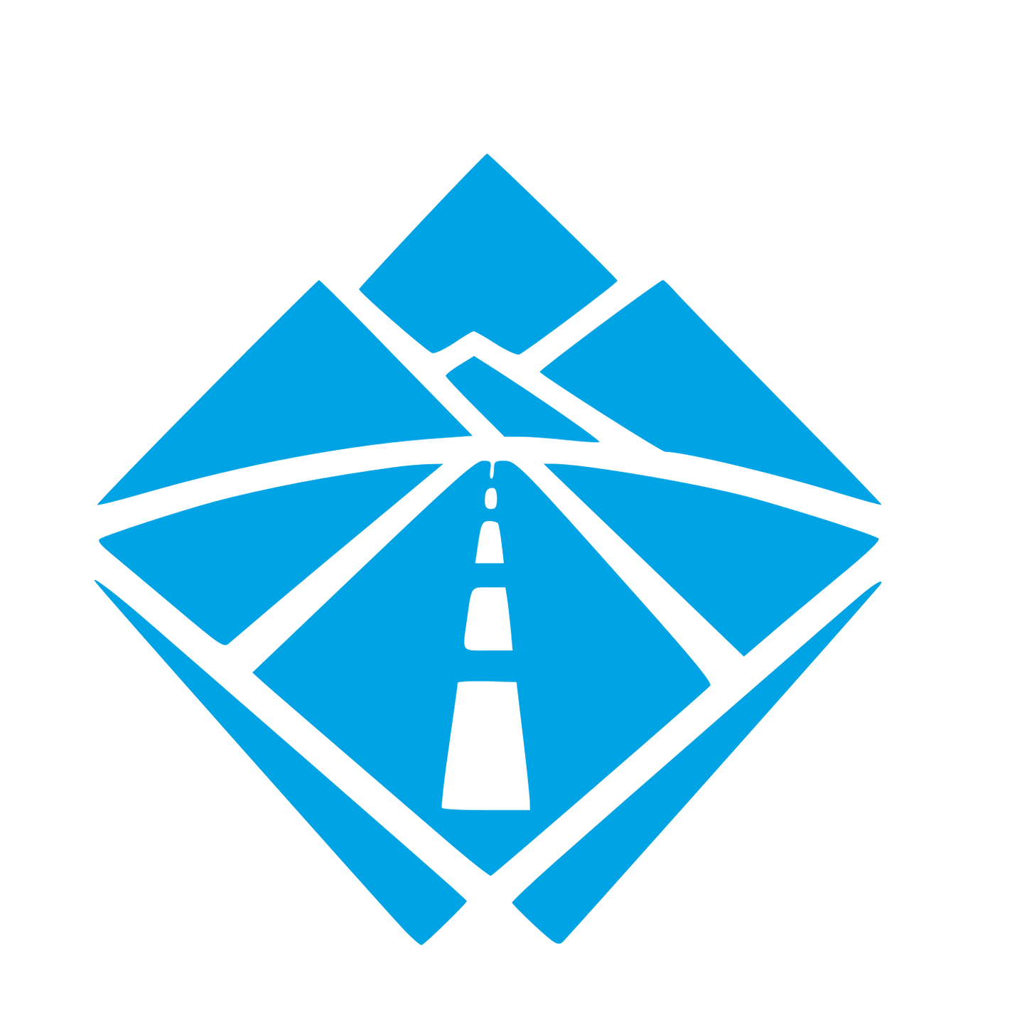 Mountain Road Diamond Logo #00a3e4