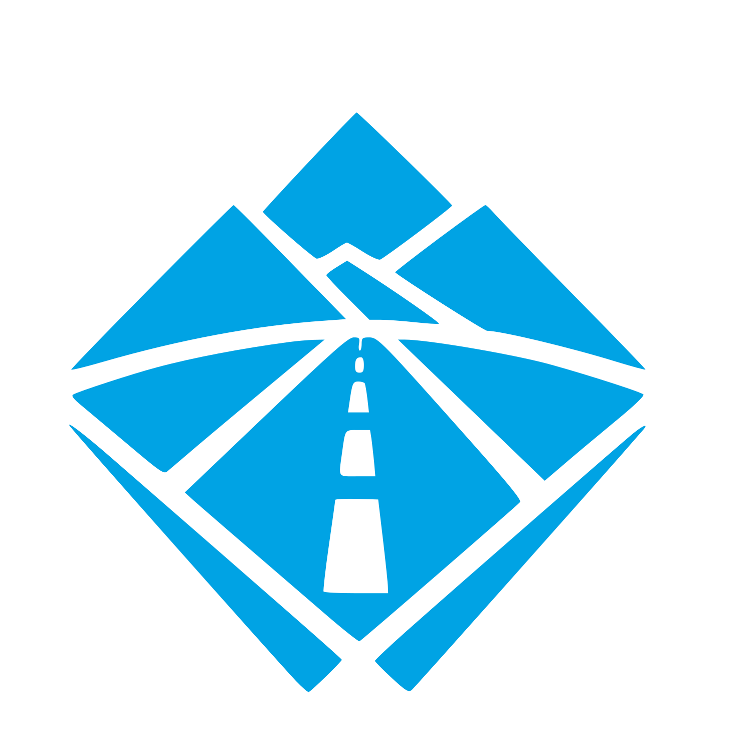 Mountain Road Diamond Logo #00a3e4